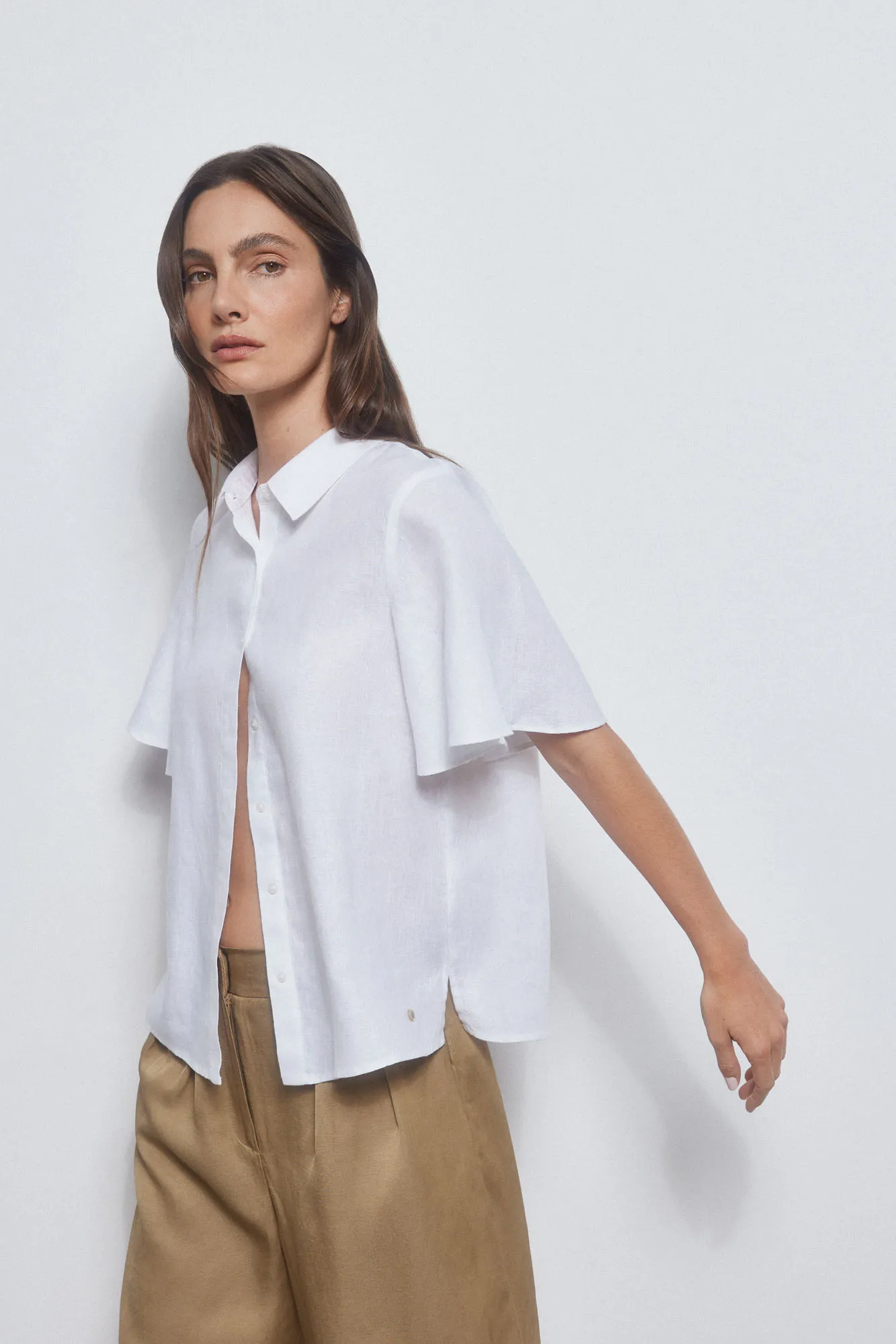Fluid linen shirt