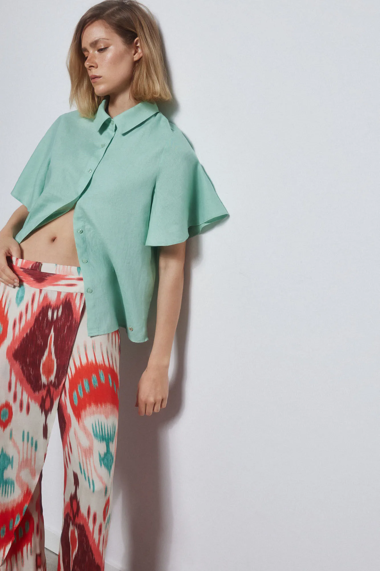 Fluid linen shirt