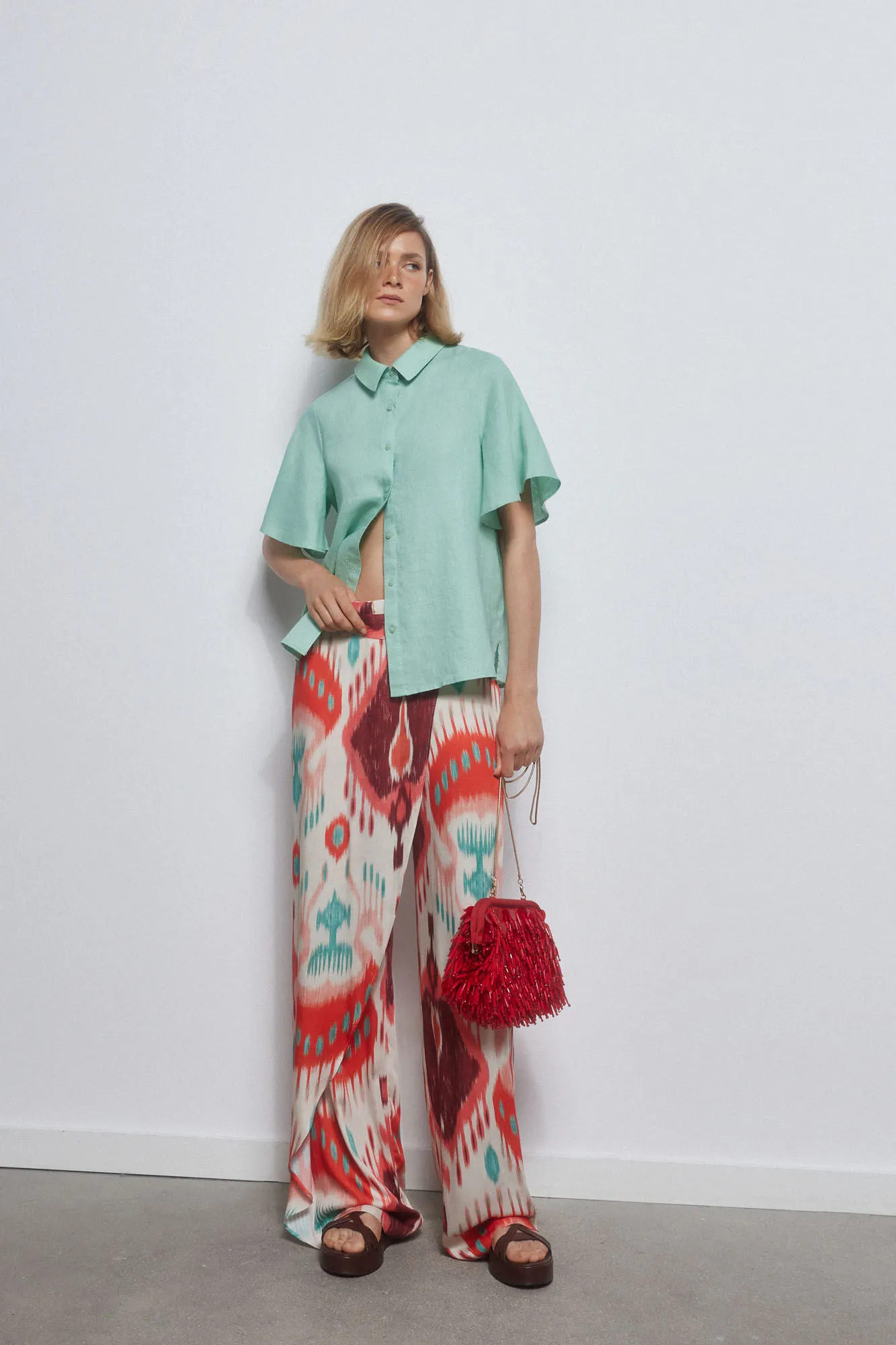Fluid linen shirt