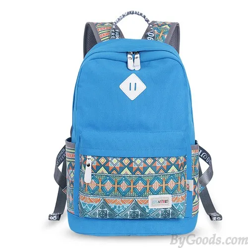 Folk Geometry Trunk Patterns Mixed Colors Computer School Backpack