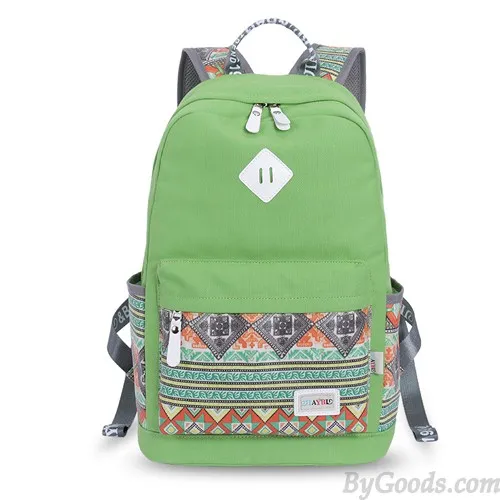 Folk Geometry Trunk Patterns Mixed Colors Computer School Backpack
