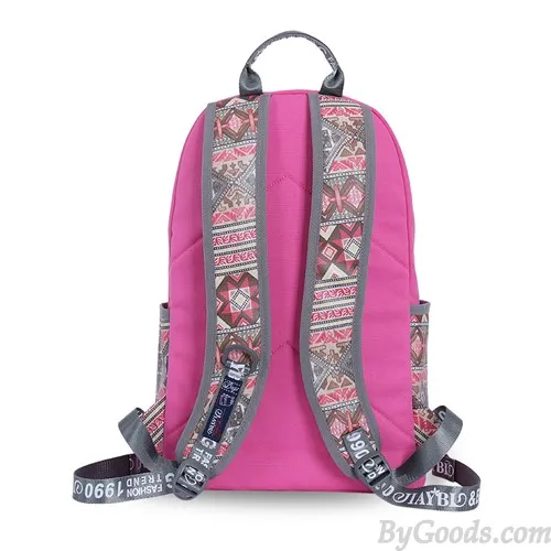 Folk Geometry Trunk Patterns Mixed Colors Computer School Backpack