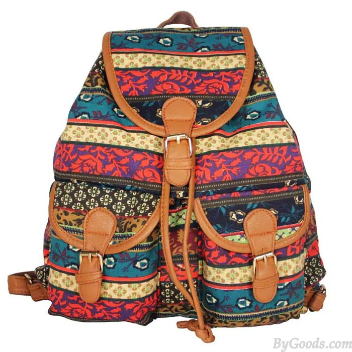 Folk Style British flag Printed Backpack