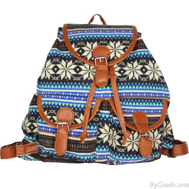 Folk Style British flag Printed Backpack
