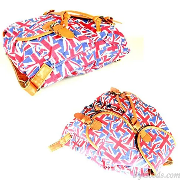 Folk Style British flag Printed Backpack