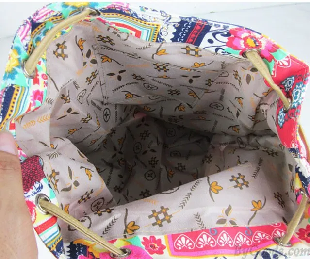 Folk Style Printed  Jacquard Leisure Backpack&Schoolbag