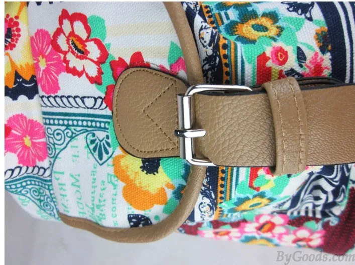 Folk Style Printed  Jacquard Leisure Backpack&Schoolbag