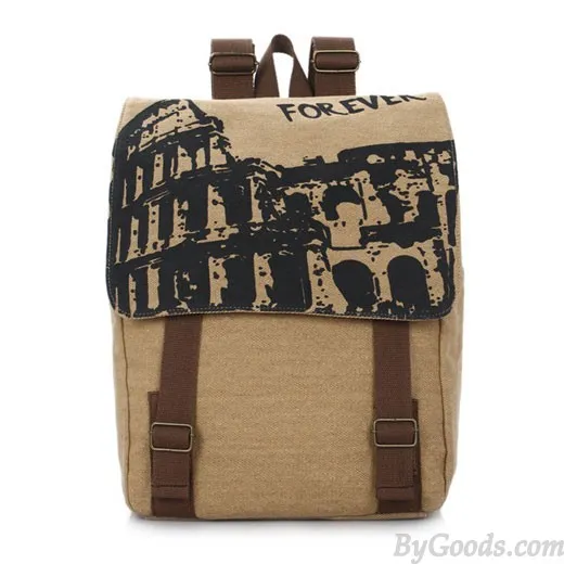Forever British Style College Canvas Backpack