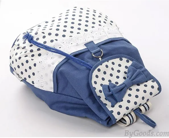Fresh Sweet  Dot Lace Bow Backpack