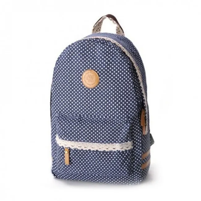 Fresh Sweet Lace Dot Print Backpack