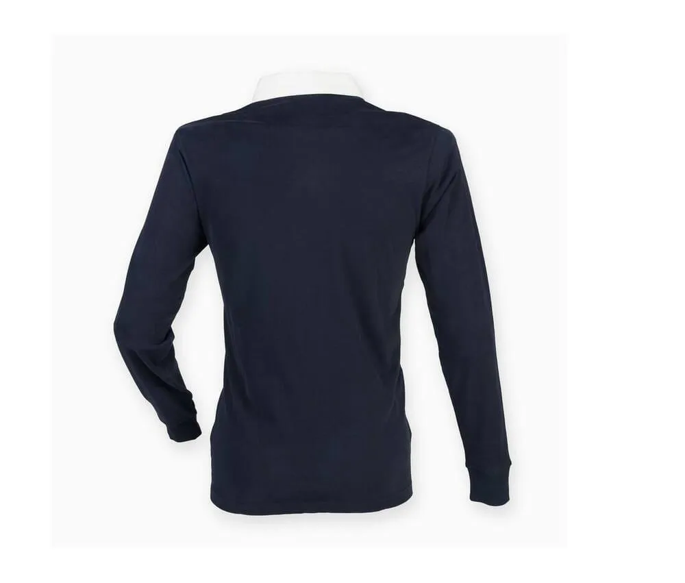 FRONT ROW FR104  CAMISETA SUPERFIT RUGBY PREMIUM PARA HOMBRE  AZUL MARINO