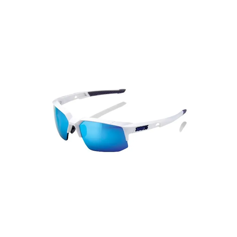 GAFAS DE SOL 100% SPEEDCOUPE (BLANCO MATE  LENTE MULTICAPA ESPEJADA AZUL HIPER)