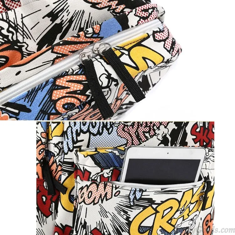 Harajuku Style Graffiti Cartoon Backpack