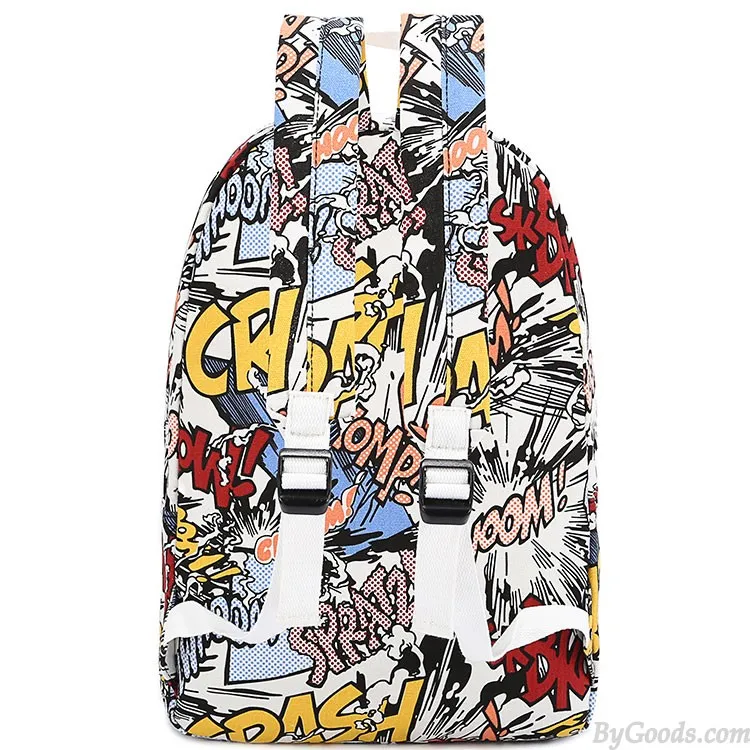 Harajuku Style Graffiti Cartoon Backpack
