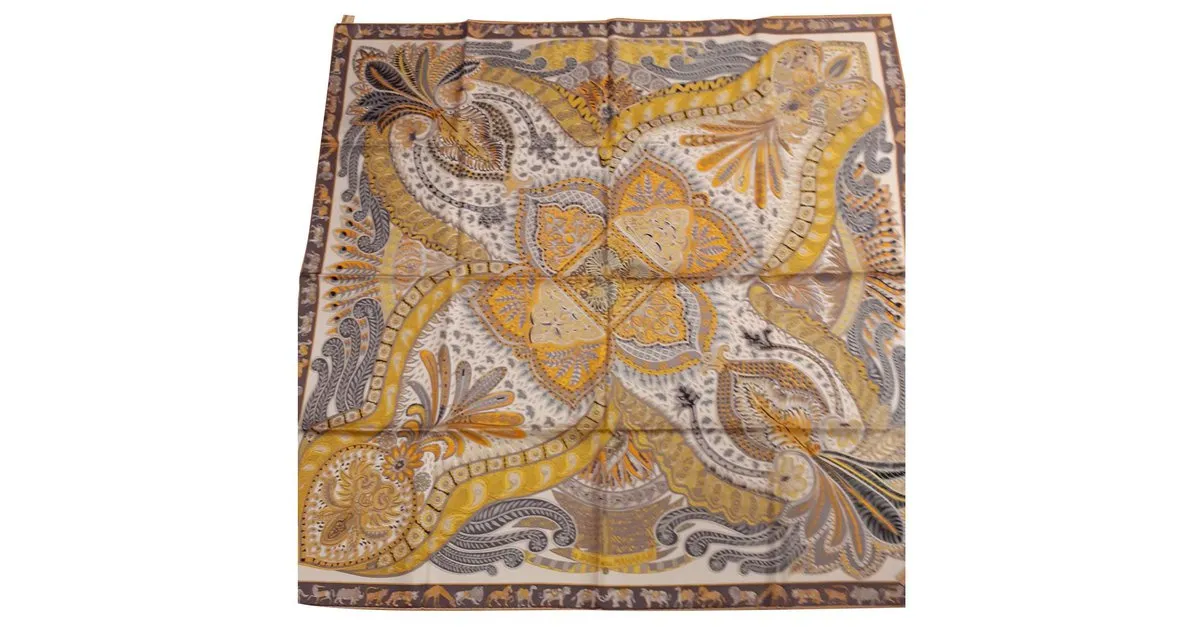 Hermès El jardín de Maharani Amarillo 