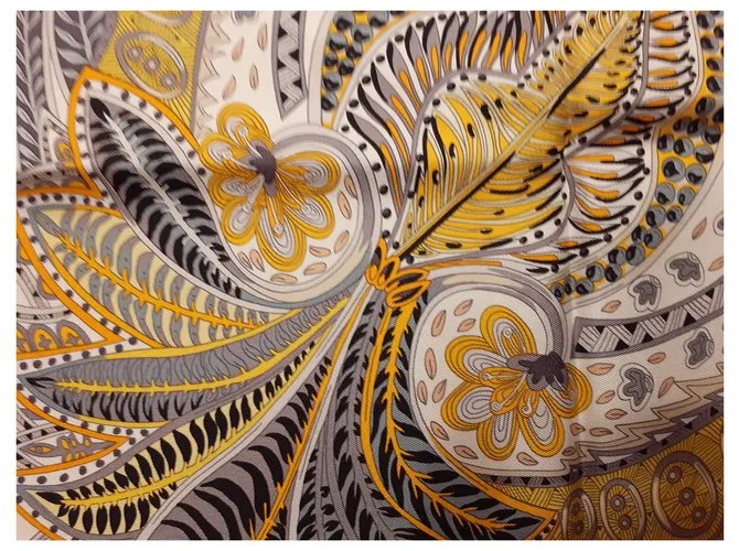 Hermès El jardín de Maharani Amarillo 