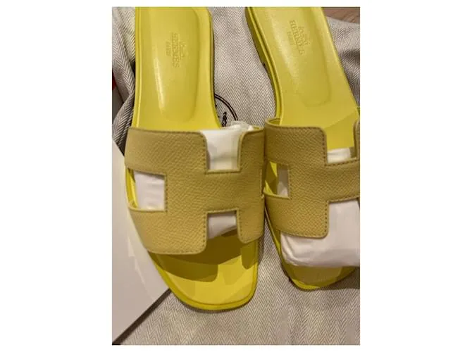 Hermès Sandalias Amarillo 