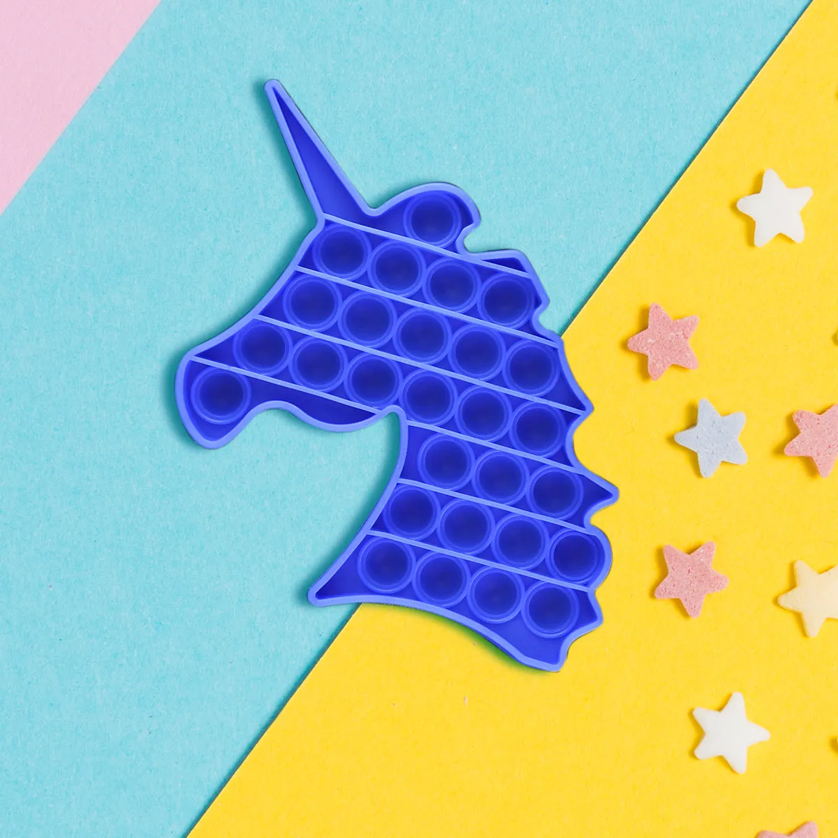 Juguete de Unicornio color Azul para Aliviar el Estrés