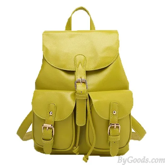Leisure Pink  Beam Port Dual Gril's Rucksack Front Pockets College Backpack