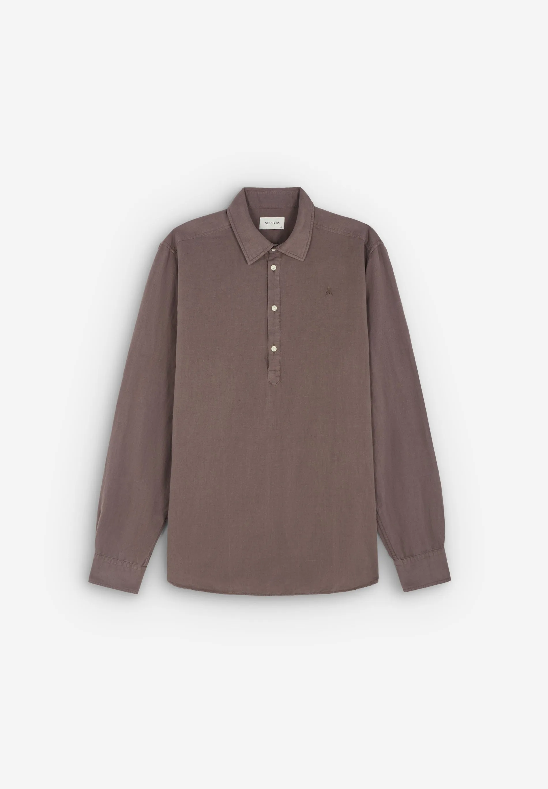 LINEN BLEND POLERA SHIRT