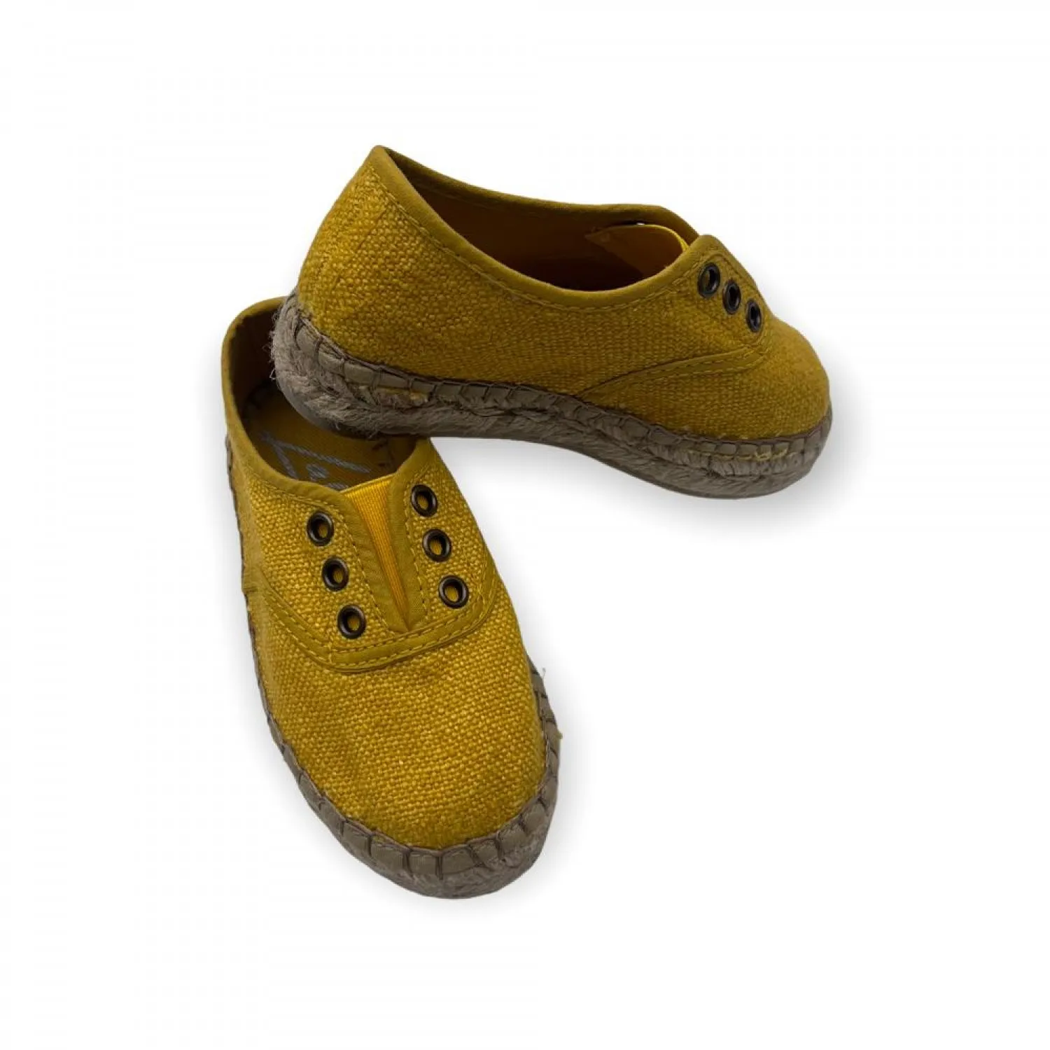Linen espadrille boy's blucher in two colours.