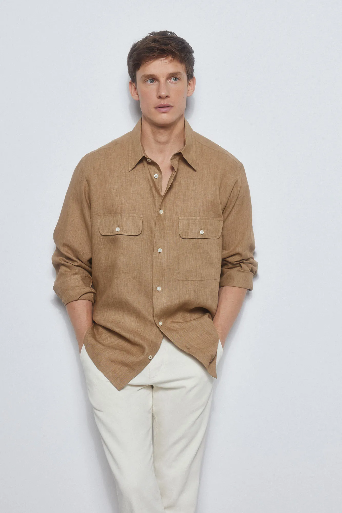 Linen overshirt
