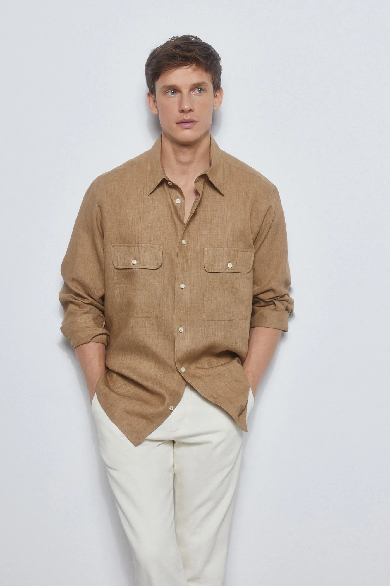 Linen overshirt