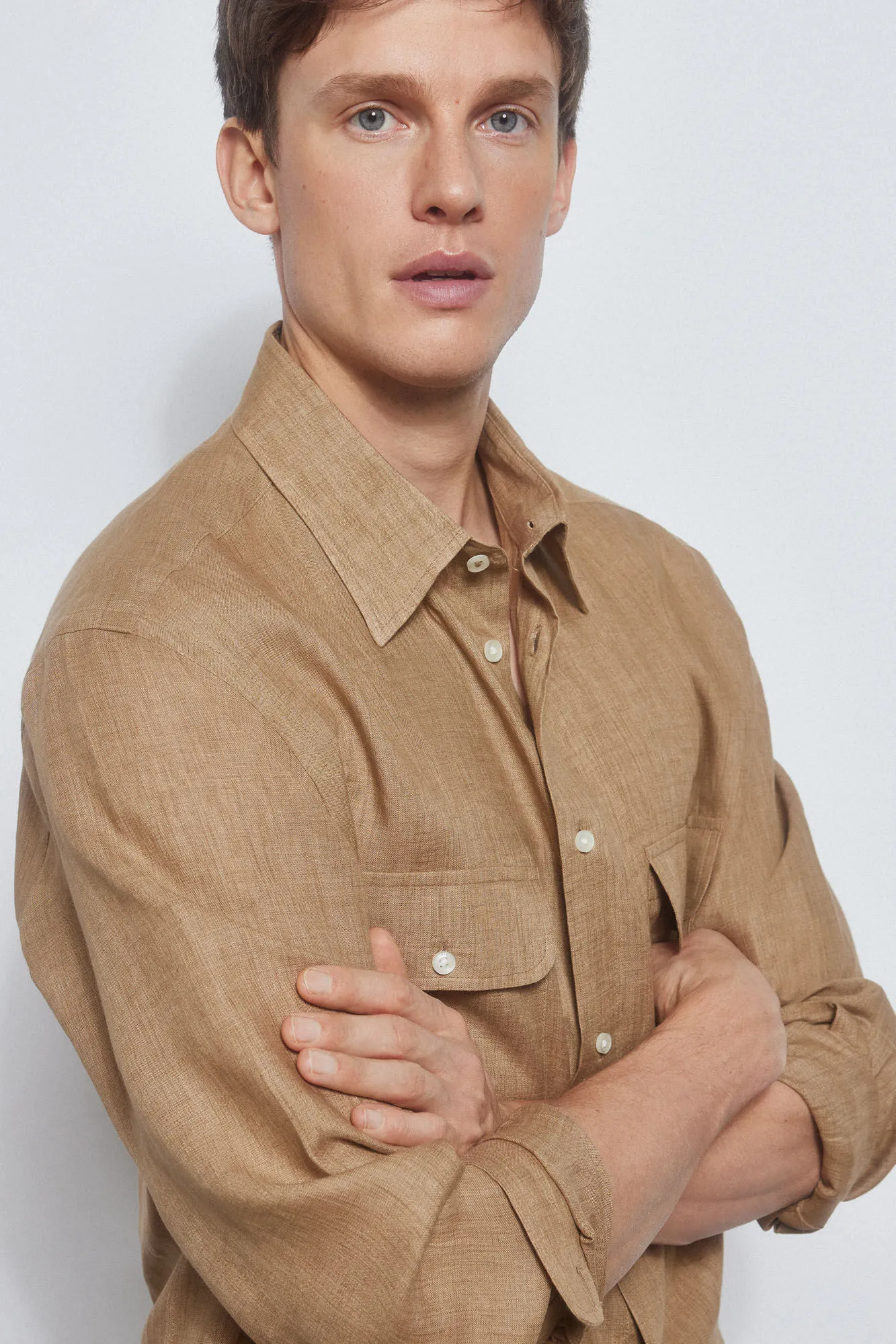 Linen overshirt