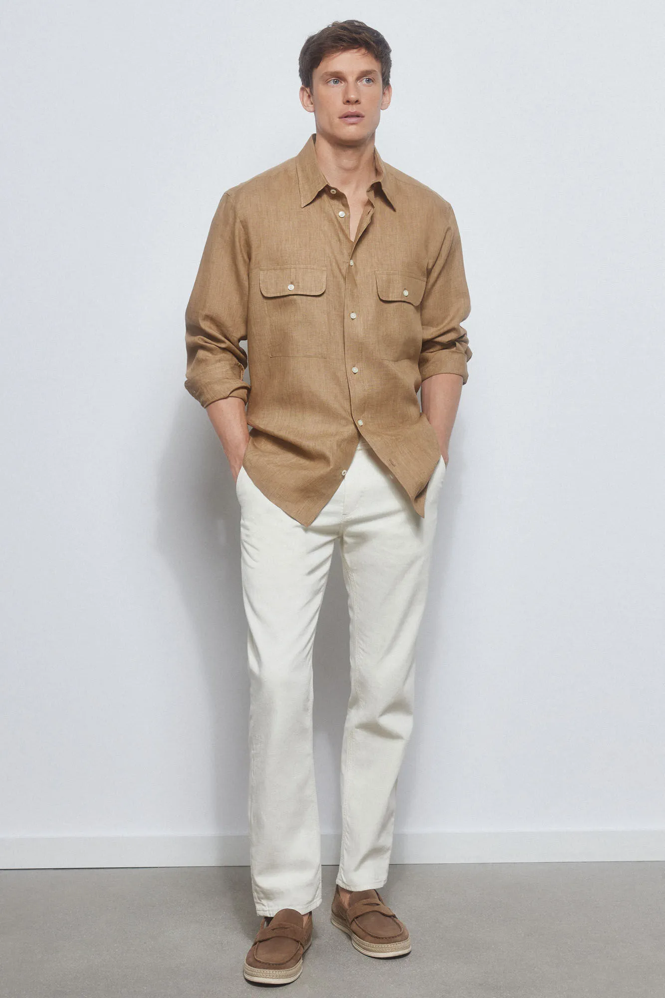 Linen overshirt