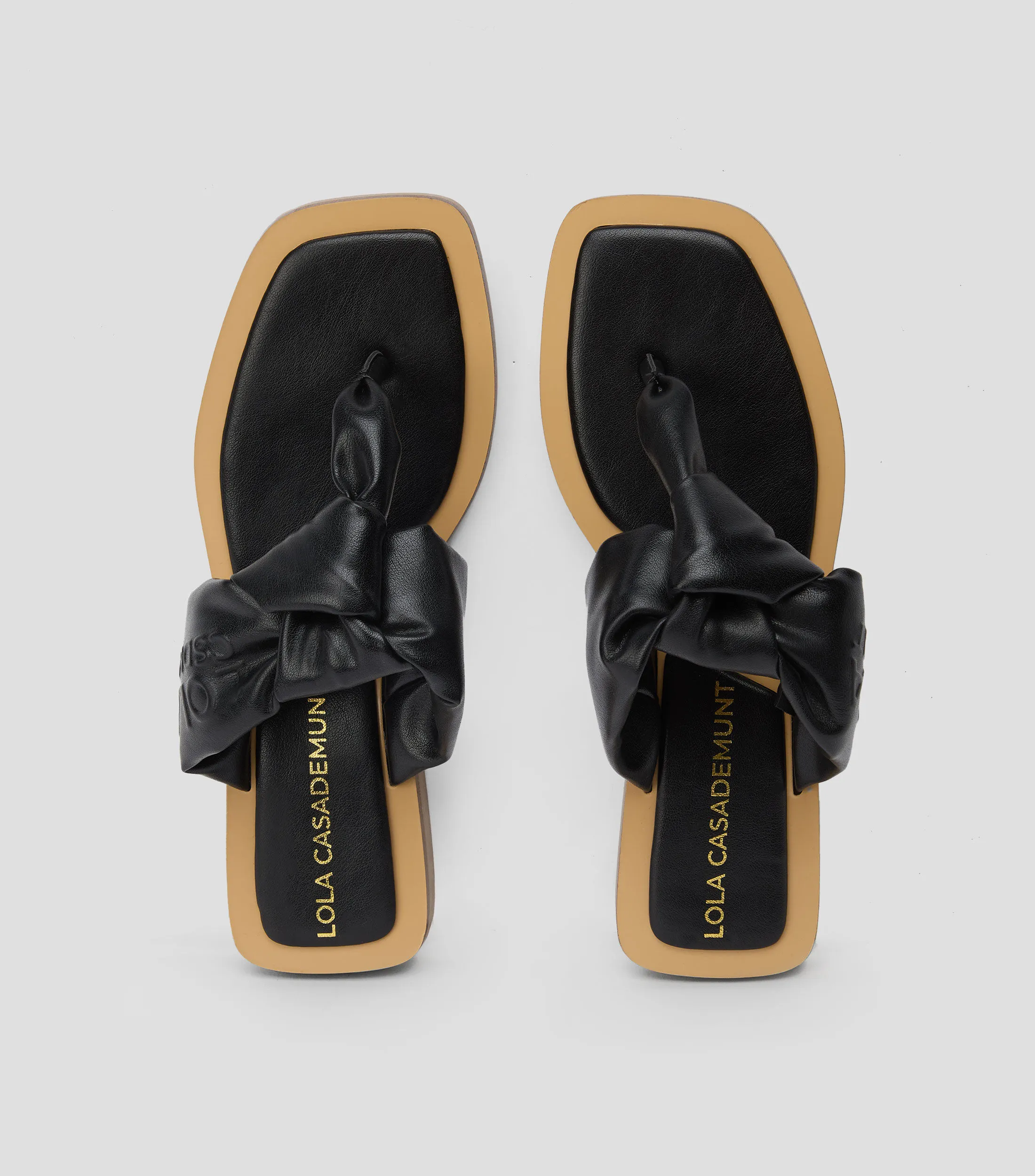 Lola Casademunt by Maite Sandalias Planas con Nudo Mujer
