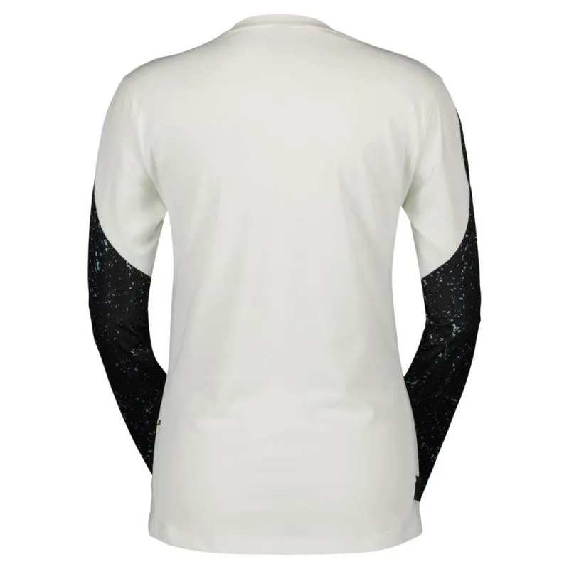 Maillot de ciclismo de manga larga para mujer Scott Trail Contessa Sign. LS (blanco)