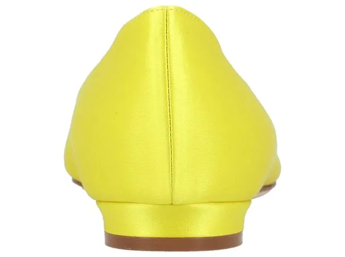 Manolo Blahnik Hangisi Plano Amarillo 