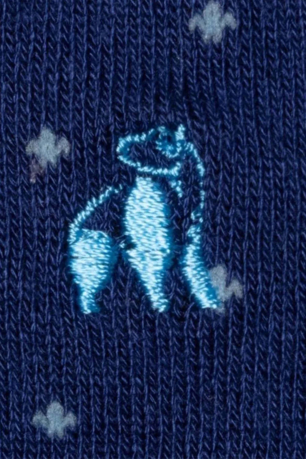 Men's Swole Panda Bamboo Socks Light Blue Spot