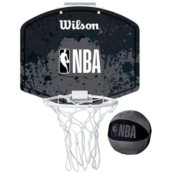 Mini Canasta Logoman NBA Team Mini Hoop Black