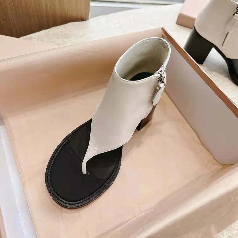 MIU MIU BOTINES DE CUERO MUJERBLANCO
