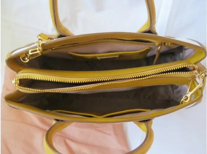 Miu Miu Madras de dos tonos Amarillo 