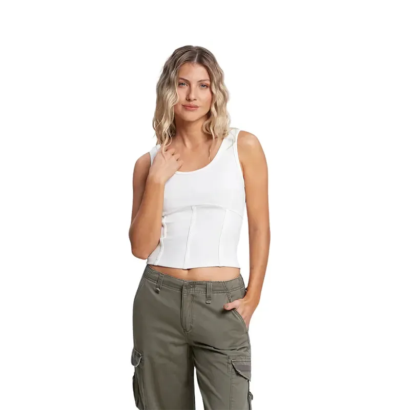 Musculosa Rusty Dylan Skimmer Mujer Blanco