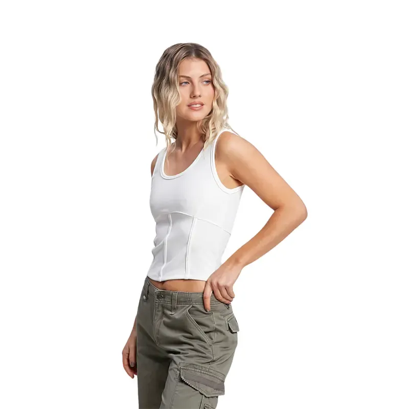 Musculosa Rusty Dylan Skimmer Mujer Blanco