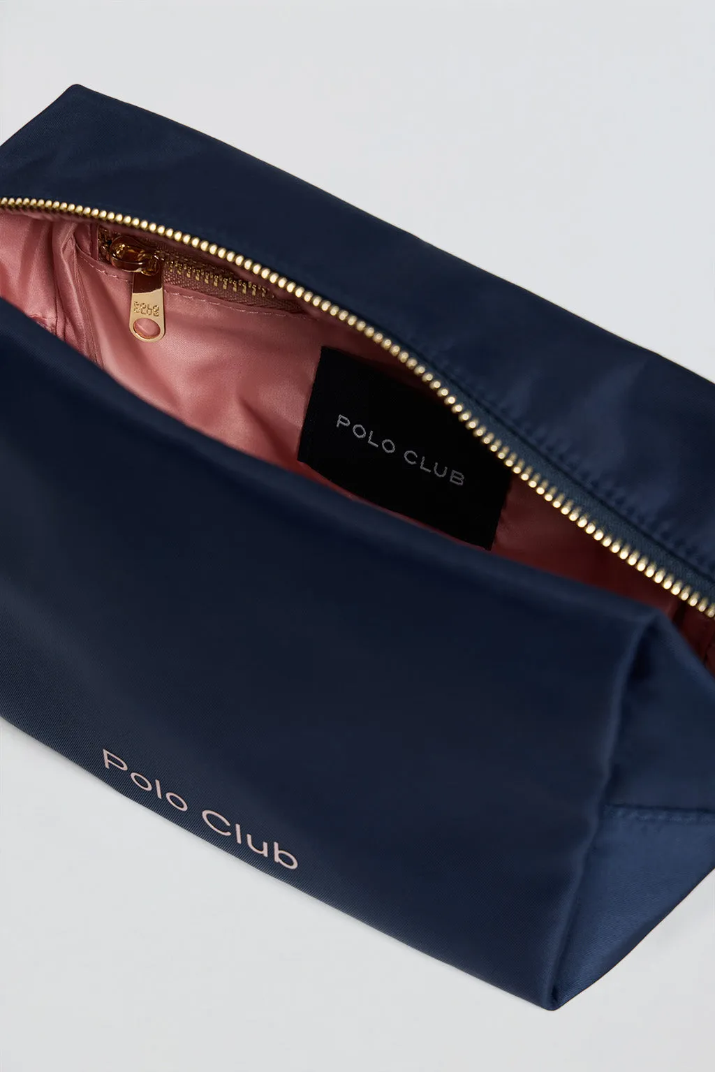 Neceser Eden azul marino y rosa con detalles Polo Club