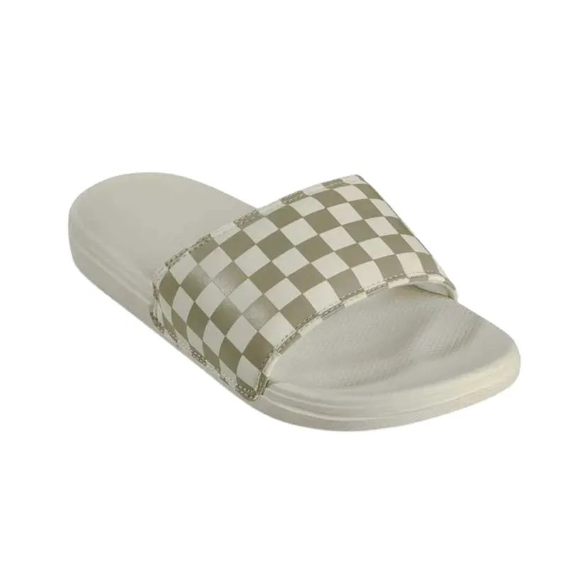 Ojota Vans W La Costa Sline On Mujer Blanco Gris Cuadrille