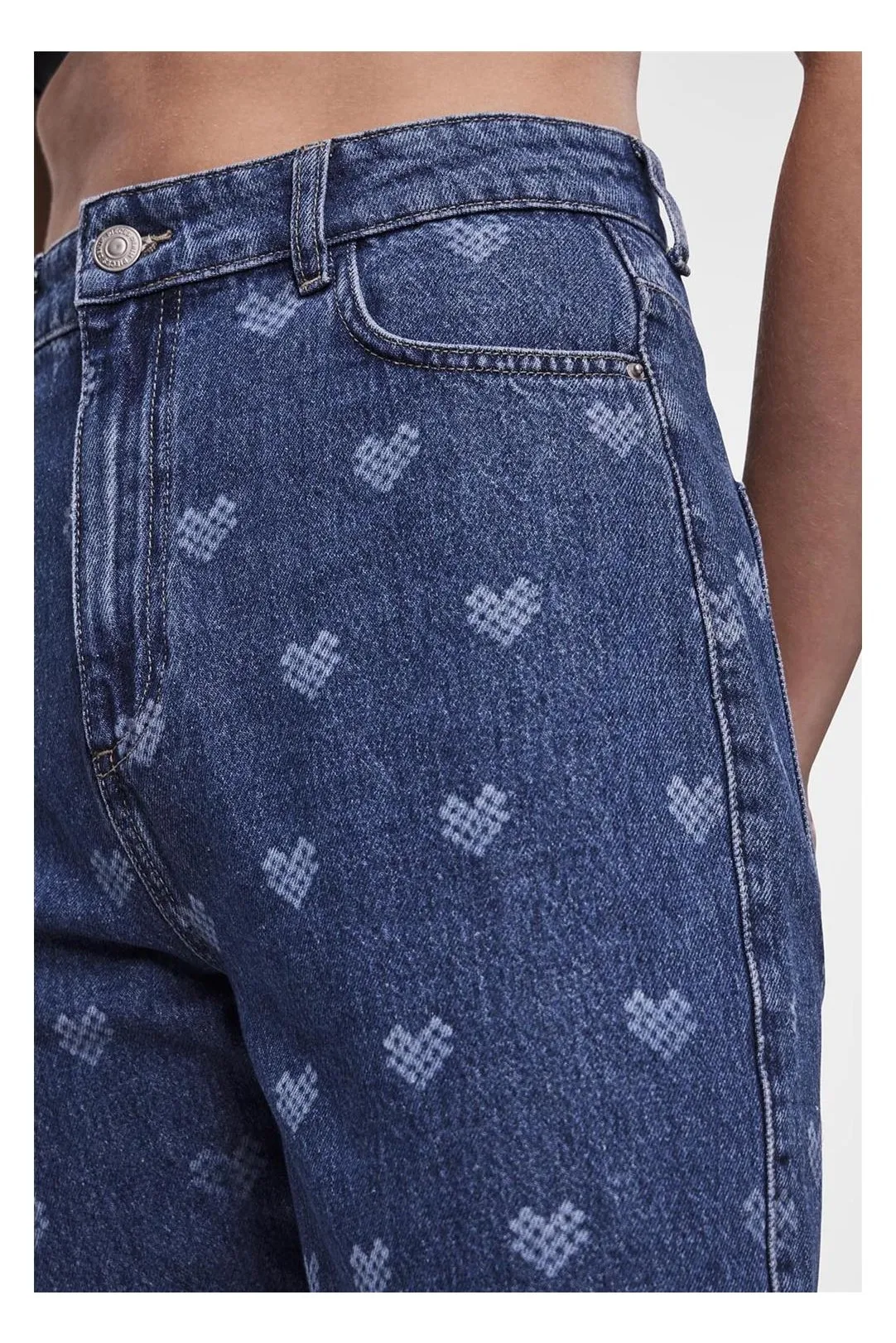 PANTALON VAQUERO LOVE PCFIMMA VAQUERO