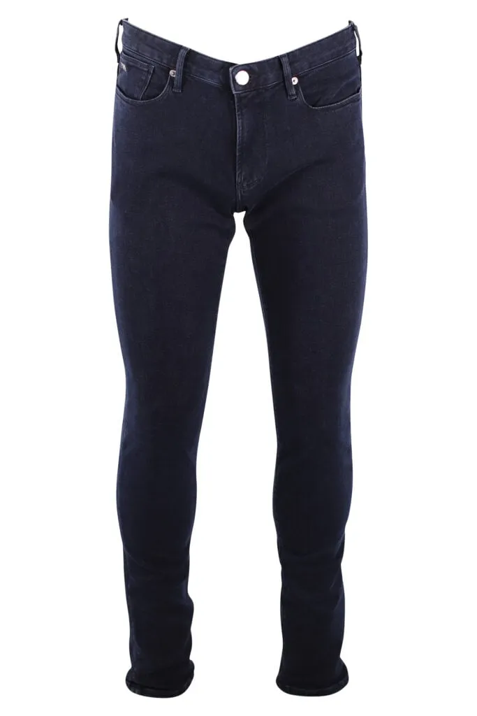 Pantalón vaquero azul oscuro con minilogo águila