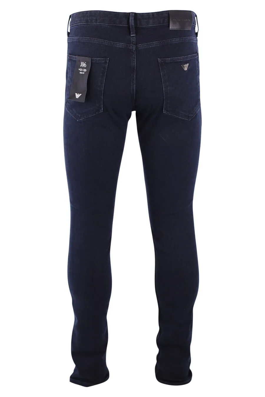 Pantalón vaquero azul oscuro con minilogo águila