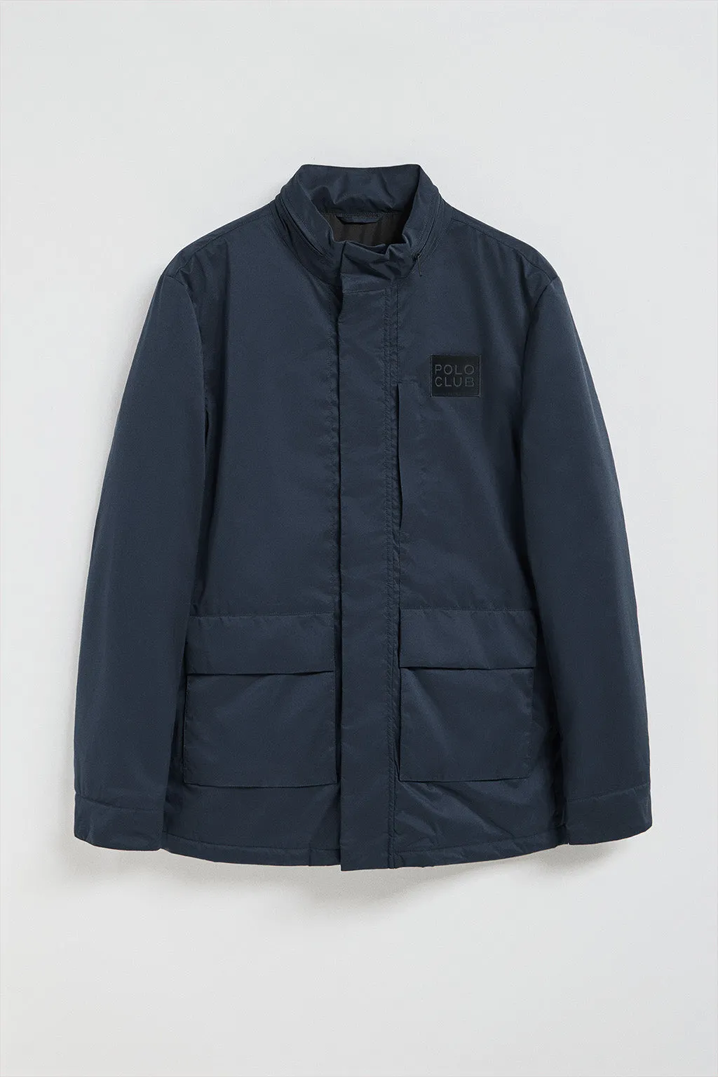 Parka ligera Chelsea color azul marino con parche logotipado