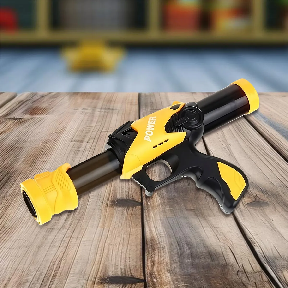 Pistola de Juguete Lanza Pelotas para Nios, color Amarillo