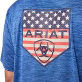 Playera Ariat azul para caballero