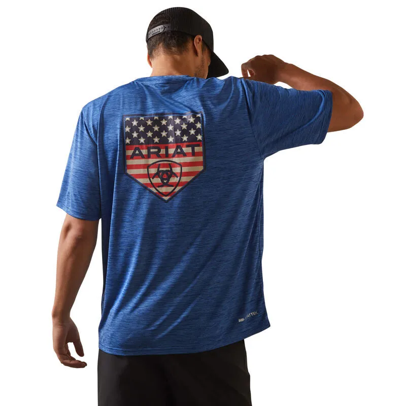 Playera Ariat azul para caballero
