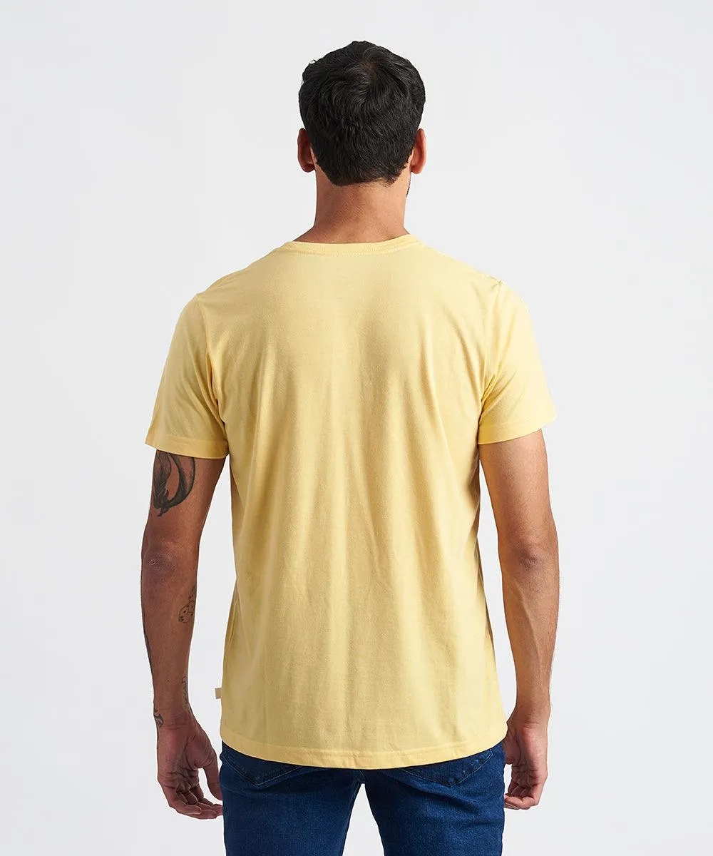 POLO BASICO MANGA CORTA CUELLO REDONDO PV24 AMARILLO