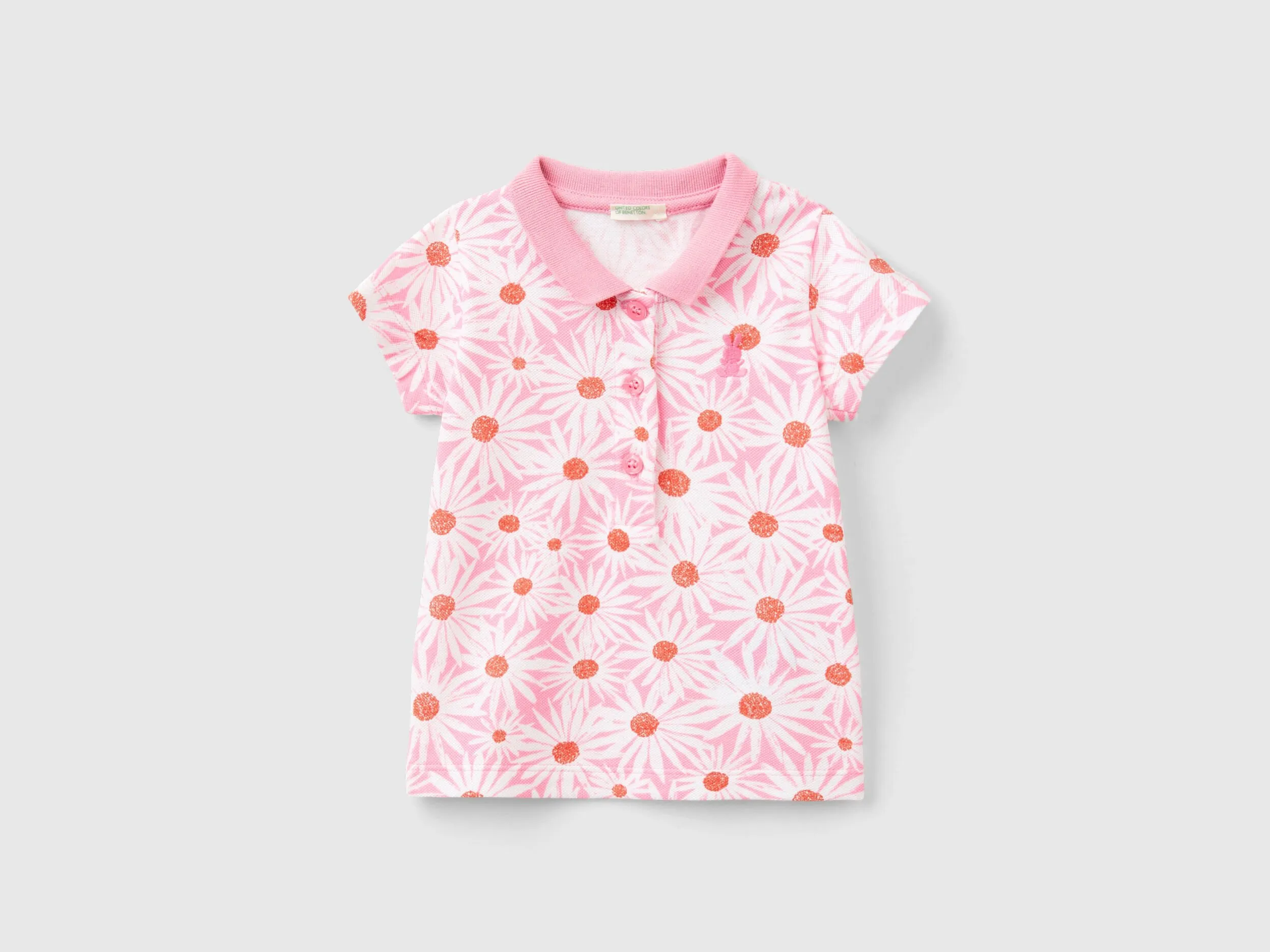 Polo con estampado floral