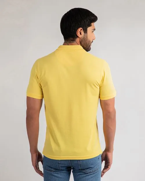 Polo Cuello Camisa Hombre Renato Amarillo